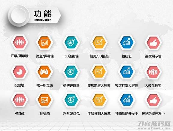 全开源微信现场大屏幕小程序源码V1.7.6