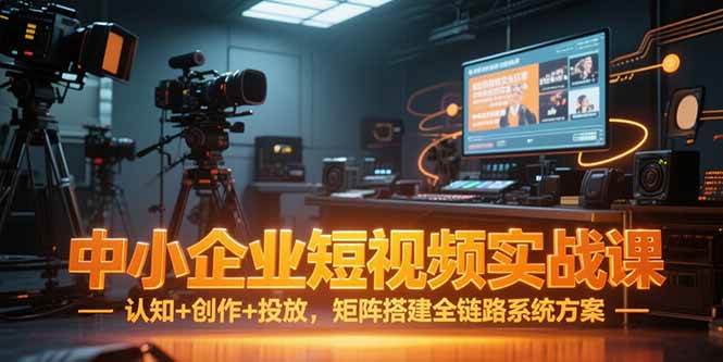 （15249期）中小企业短视频实战课，认知+创作+投放，矩阵搭建全链路系统方案