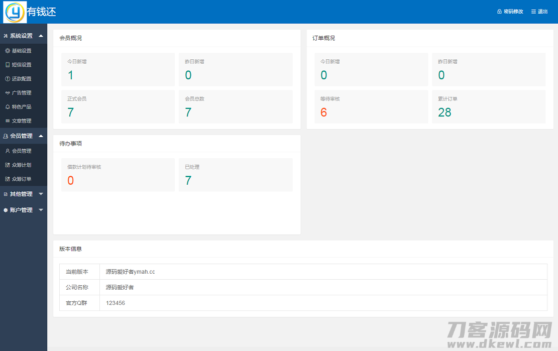 改版【有钱还】还款平台,众筹还款系统完整版源码插图 改版【有钱还】还款平台,众筹还款系统完整版源码插图